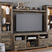 Tampa Furniture Outlet - Ashley Furniture - Trinell Entertainment Center - 4-Piece Entertainment Center / Brown - W446W2