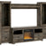 Tampa Furniture Outlet - Ashley Furniture - Trinell 4-Piece Entertainment Center with Electric Fireplace - 4-Piece Entertainment Center with Electric Fireplace / Brown - W446W10
