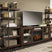 Tampa Furniture Outlet - Ashley Furniture - Starmore 3-Piece Wall Unit with Electric Fireplace - 3-Piece Wall Unit with Electric Fireplace / Brown/Gunmetal - W633W6