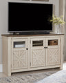 Tampa Furniture Outlet - Ashley Furniture - Bolanburg 60" TV Stand - 60" / White/Weathered Gray - W647-38