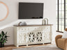 Tampa Furniture Outlet - Ashley Furniture - Bolanburg 73" TV Stand - 73" / White/Weathered Gray - W647-68