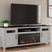 Tampa Furniture Outlet - Ashley Furniture - Darborn 88" TV Stand with Electric Fireplace - 88" TV Stand with Electric Fireplace / Gray/Brown - W796W1