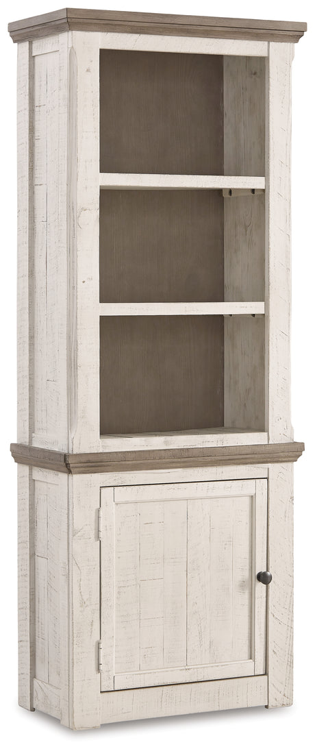 Tampa Furniture Outlet - Ashley Furniture - Havalance Left Pier Cabinet - Left Pier Cabinet / Two-tone - W814-33