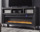 Todoe 65" TV Stand with Electric Fireplace - Tampa Furniture Outlet