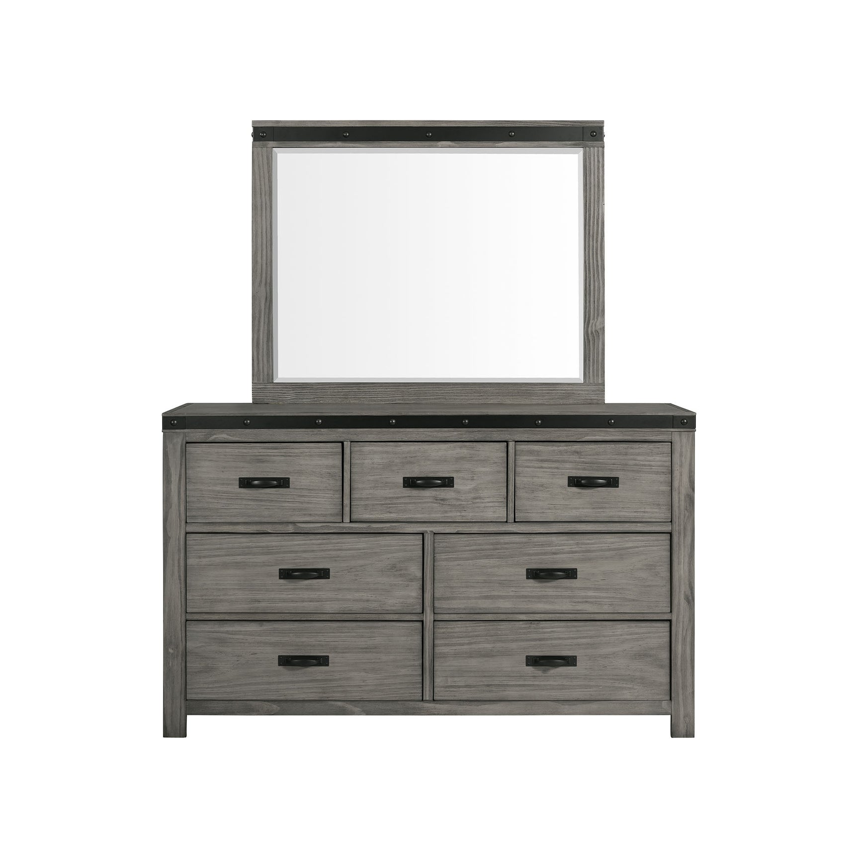 Wade 7-Drawer Dresser & Mirror Set - Tampa Furniture Outlet