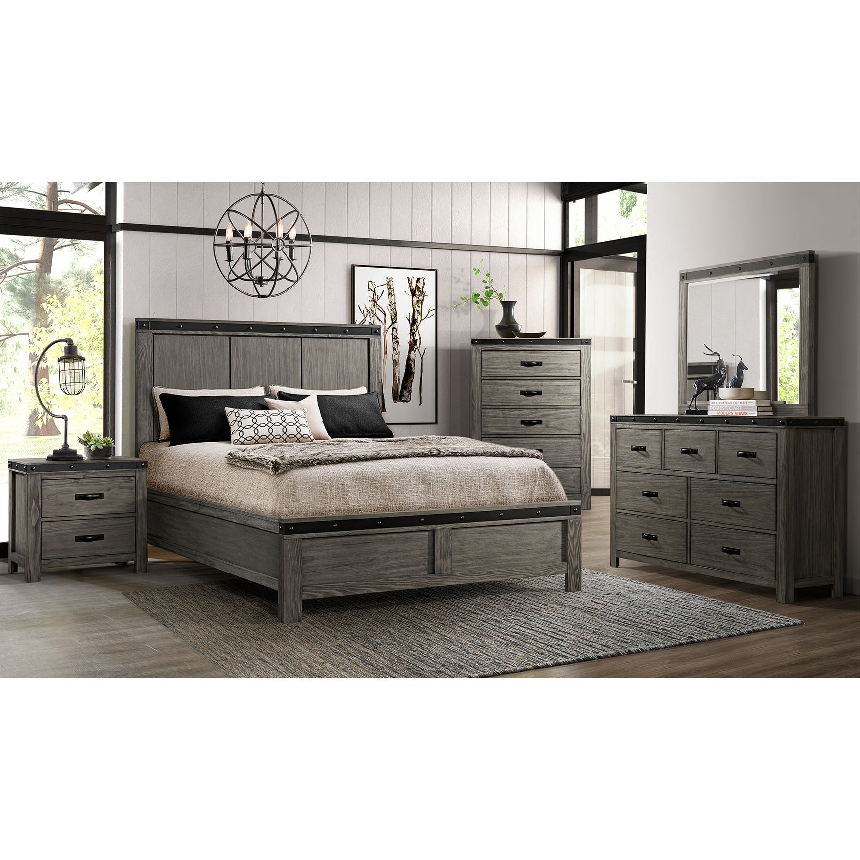 Wade 7-Drawer Dresser & Mirror Set – SKU WE600DRMR | Elements