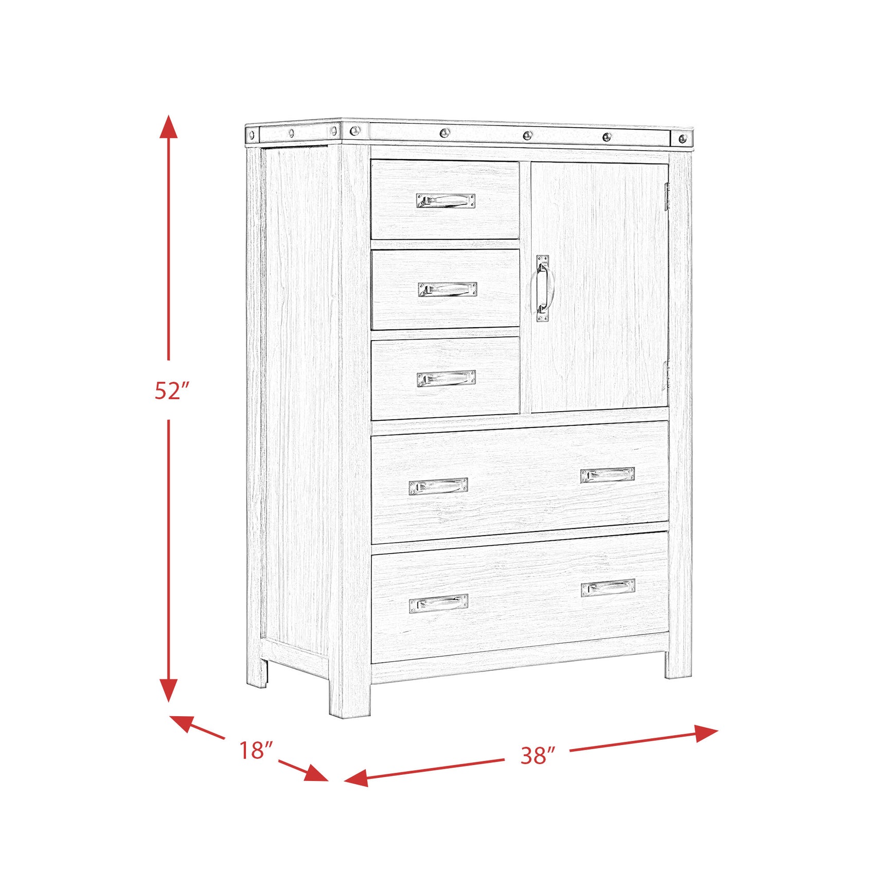 Wade Door Chest - Tampa Furniture Outlet