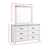 Wade Youth 6 Drawer Dresser & Mirror Set - Tampa Furniture Outlet
