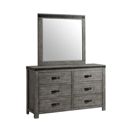 Wade Youth 6 Drawer Dresser & Mirror Set - Tampa Furniture Outlet