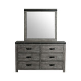 Wade Youth 6 Drawer Dresser & Mirror Set - Tampa Furniture Outlet