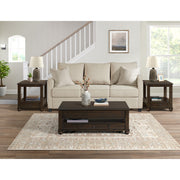 Wagner Rectangular Lift-Top Coffee Table w/ Casters in Cherry – SKU T-15740-5-RCT | Elements
