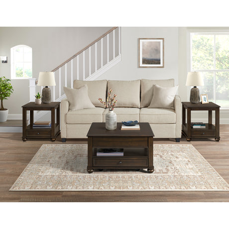 Wagner End Table in Cherry - Tampa Furniture Outlet