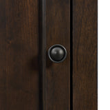 Wagner Chairside Table with USB in Cherry - Tampa Furniture Outlet