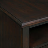 Wagner Chairside Table with USB in Cherry - Tampa Furniture Outlet