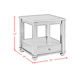 Wagner End Table in Cherry - Tampa Furniture Outlet