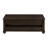 Wagner Rectangular Lift-Top Coffee Table w/ Casters in Cherry - Tampa Furniture Outlet