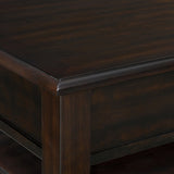 Wagner Rectangular Lift-Top Coffee Table w/ Casters in Cherry - Tampa Furniture Outlet