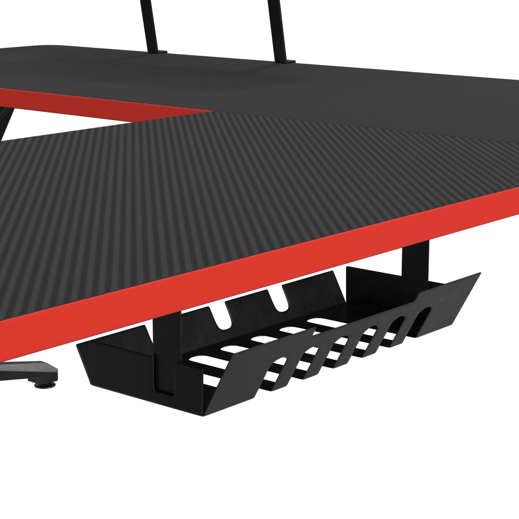 Waterside L shape Desk in Black - Tampa Furniture Outlet