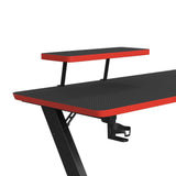 Waterside L shape Desk in Black - Tampa Furniture Outlet