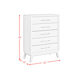 Westland 5-Drawer Chest in Almond - Tampa Furniture Outlet
