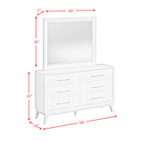 Westland Dresser and Mirror Set in Almond - Tampa Furniture Outlet