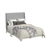 Westland Full UPH Bed with Grey Fabric in Almond