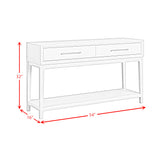 Westland Sofa Table in Almond - Tampa Furniture Outlet