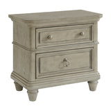 Whit-Ash 2-Drawer Nightstand with USB in Light Grey - Tampa Furniture Outlet