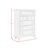 Whit-Ash 5-Drawer Chest in Light Grey - Tampa Furniture Outlet
