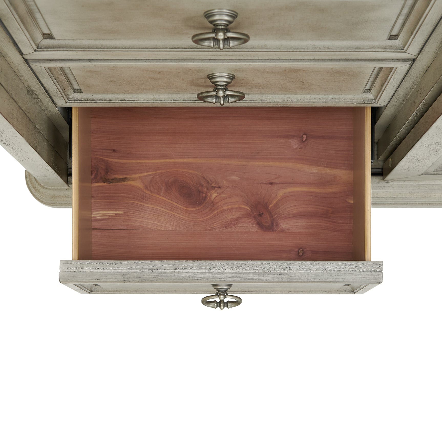 Whit-Ash 5-Drawer Door Chest in Light Grey - Tampa Furniture Outlet
