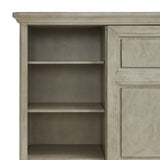Whit-Ash 5-Drawer Door Chest in Light Grey - Tampa Furniture Outlet