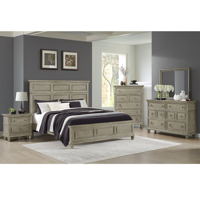Whit-Ash 6-Drawer Dresser in Light Grey – SKU B-11360-3-DR | Elements