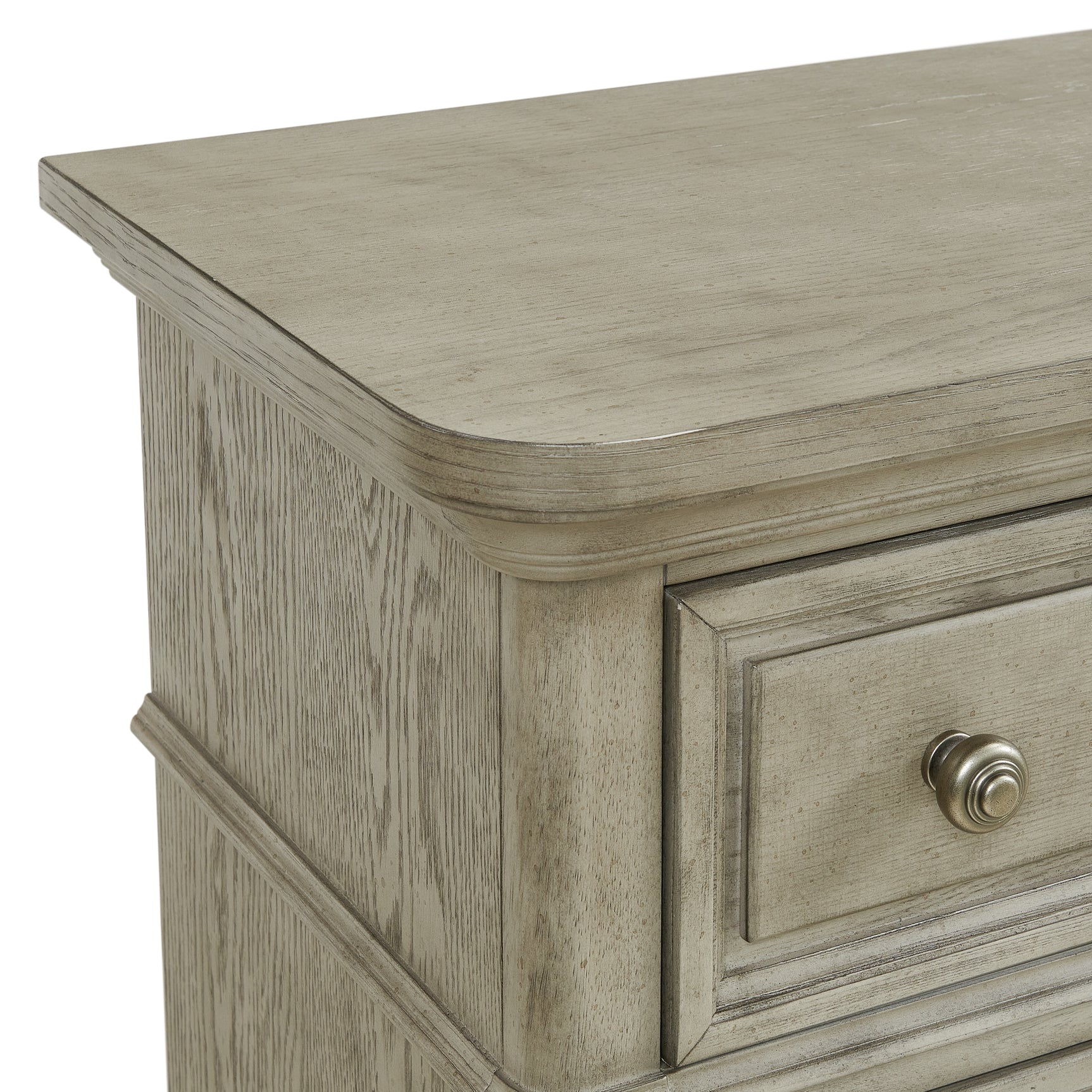 Whit-Ash Dresser and Mirror Set in Light Grey - Tampa Furniture Outlet
