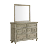 Whit-Ash Dresser and Mirror Set in Light Grey - Tampa Furniture Outlet