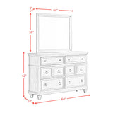 Whit-Ash Dresser and Mirror Set in Light Grey - Tampa Furniture Outlet