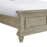 Whit-Ash King Panel Bed in Light Grey - Tampa Furniture Outlet