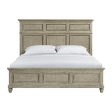 Whit-Ash King Panel Bed in Light Grey - Tampa Furniture Outlet