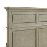 Whit-Ash King Panel Bed in Light Grey - Tampa Furniture Outlet