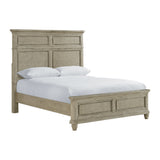 Whit-Ash Queen Panel Bed in Light Grey - Tampa Furniture Outlet