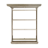 Whit-Ash Queen Panel Bed in Light Grey - Tampa Furniture Outlet