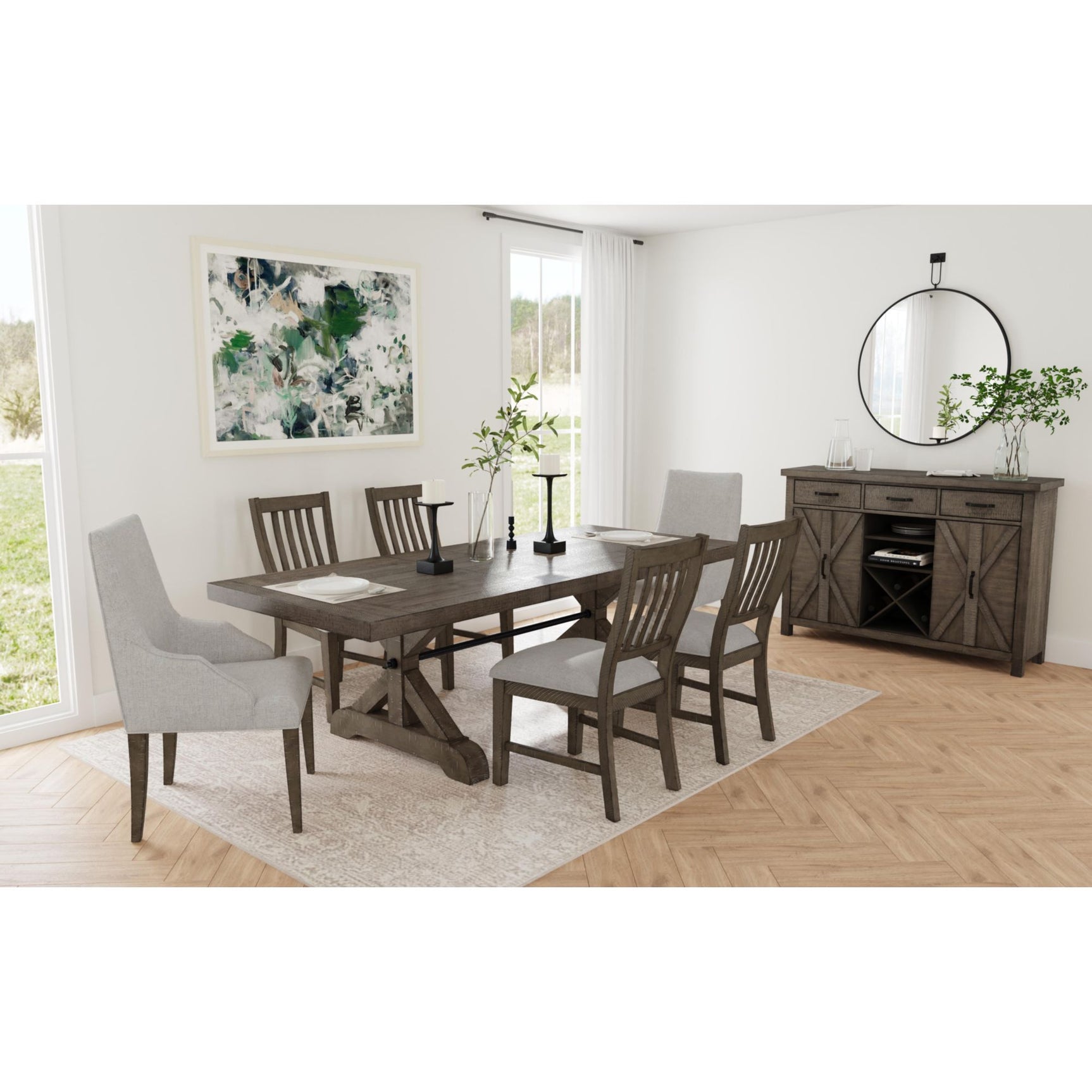 Yellowstone Server in Medium Brown - Tampa Furniture Outlet