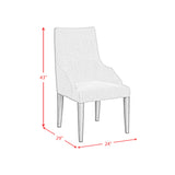 Yellowstone Dining Host Chair with Grey Fabric in Medium Brown (2 Per Carton) - Tampa Furniture Outlet