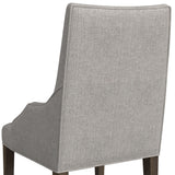 Yellowstone Dining Host Chair with Grey Fabric in Medium Brown (2 Per Carton) - Tampa Furniture Outlet