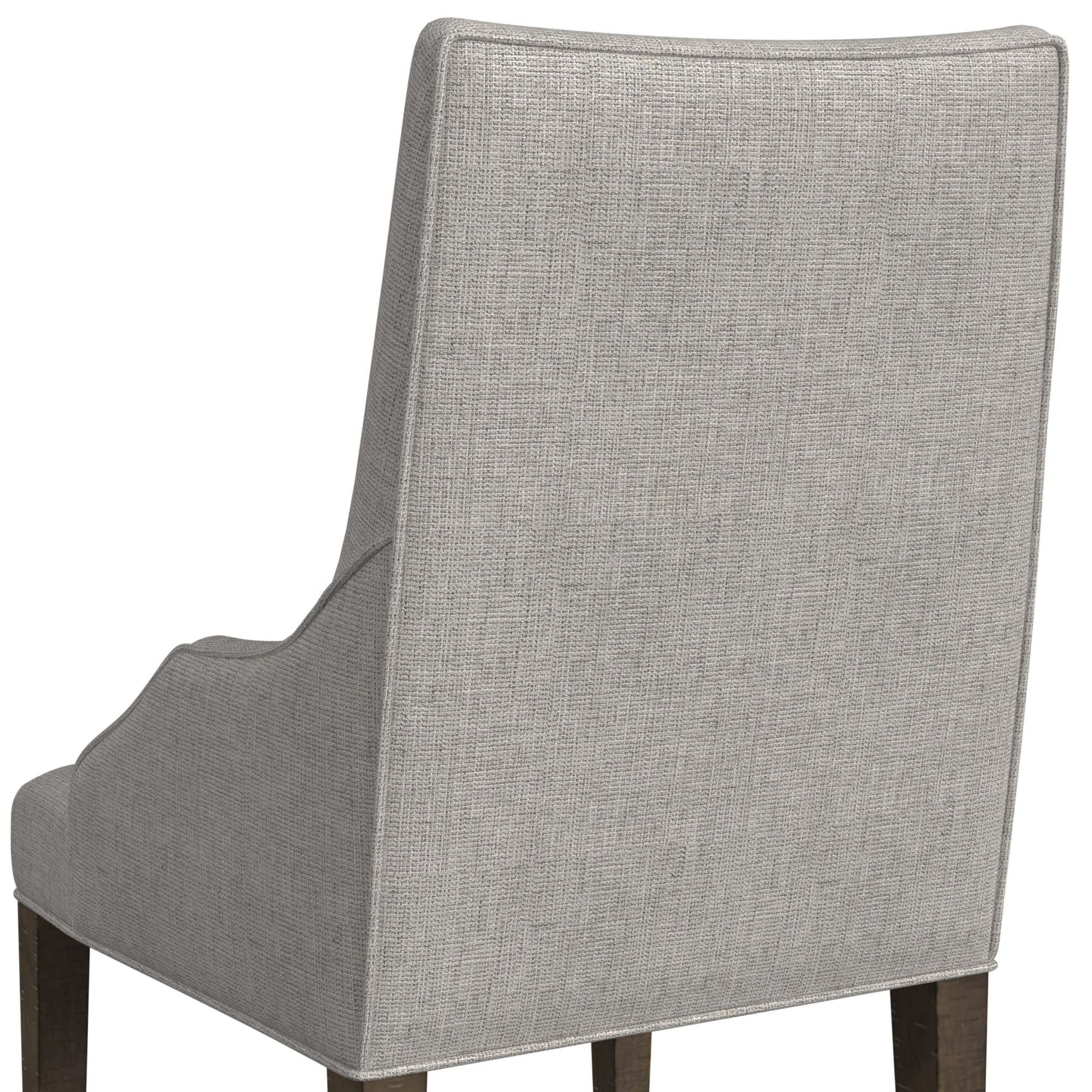 Yellowstone Dining Host Chair with Grey Fabric in Medium Brown (2 Per Carton) - Tampa Furniture Outlet