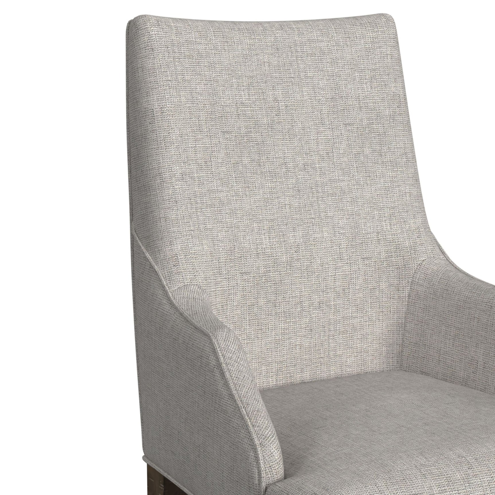 Yellowstone Dining Host Chair with Grey Fabric in Medium Brown (2 Per Carton) - Tampa Furniture Outlet