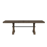 Yellowstone Dining Table with 2x12" Leaves in Medium Brown - Tampa Furniture Outlet