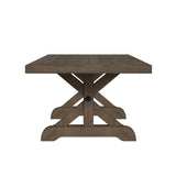 Yellowstone Dining Table with 2x12" Leaves in Medium Brown - Tampa Furniture Outlet