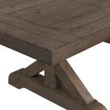 Yellowstone Dining Table with 2x12" Leaves in Medium Brown - Tampa Furniture Outlet