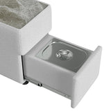 Zandara Modular Console with Speaker and Cooler - Olefin Beige - Tampa Furniture Outlet