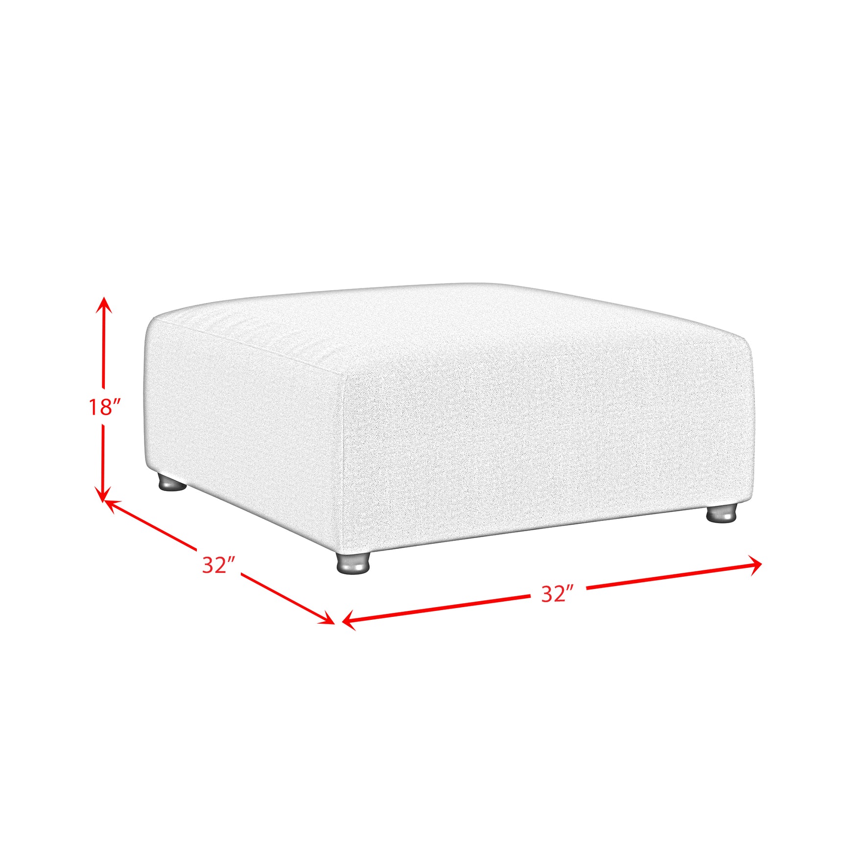 Zandara Modular Ottoman - Olefin Beige - Tampa Furniture Outlet